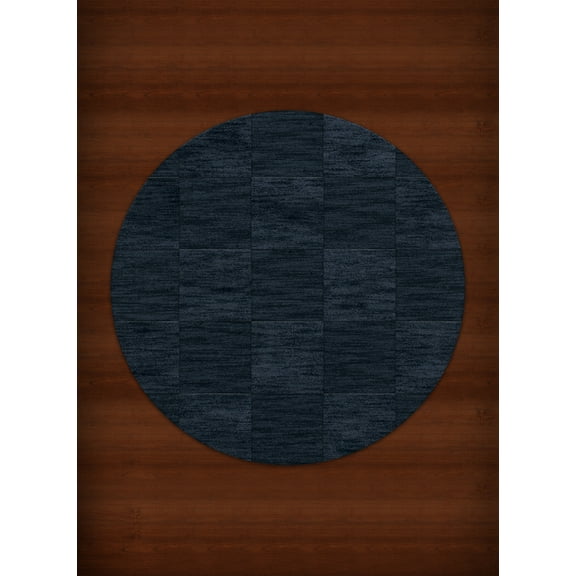 Dalyn Dover Area Rug DV15 Dv15 Navy Checkered Boxes 8' x 8' Round