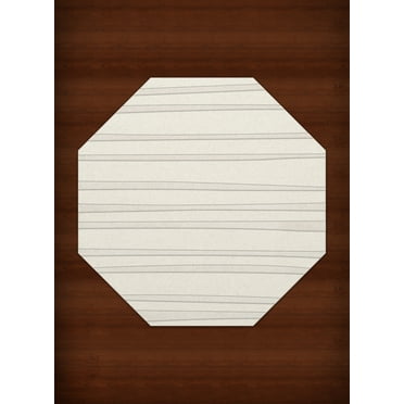 Dalyn Dover Area Rug DV16 Dv16 Snow Stripes Lines 10' x 10' Octagon