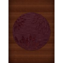 Dalyn Dover Area Rug DV17 Dv17 Burgundy Floral Leaves 6' x 6' Round