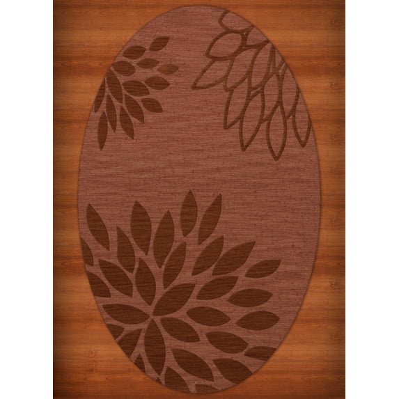 Dalyn Dover Area Rug DV17 Dv17 Coral Floral Leaves 12' x 15' Oval