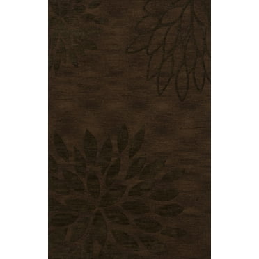 Dalyn Dover Area Rug DV17 Dv17 Fudge Floral Leaves 5' x 8' Rectangle