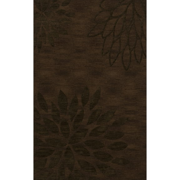 Dalyn Dover Area Rug DV17 Dv17 Fudge Floral Leaves 5' x 8' Rectangle
