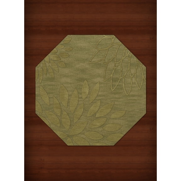 Dalyn Dover Area Rug DV17 Dv17 Pear Floral Leaves 6' x 6' Octagon