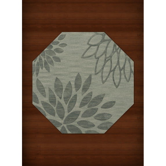 Dalyn Dover Area Rug DV17 Dv17 Spa Floral Leaves 12' x 12' Octagon