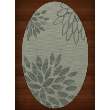 Dalyn Dover Area Rug DV17 Dv17 Spa Floral Leaves 4' x 6' Oval