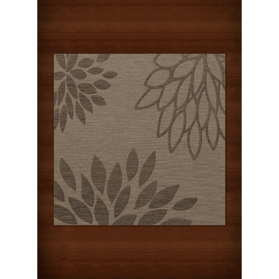 Dalyn Dover Area Rug DV17 Dv17 Stone Floral Leaves 8' x 8' Square
