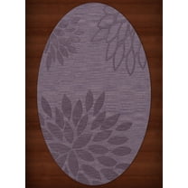 Dalyn Dover Area Rug DV17 Dv17 Viola Floral Leaves 4' x 6' Oval