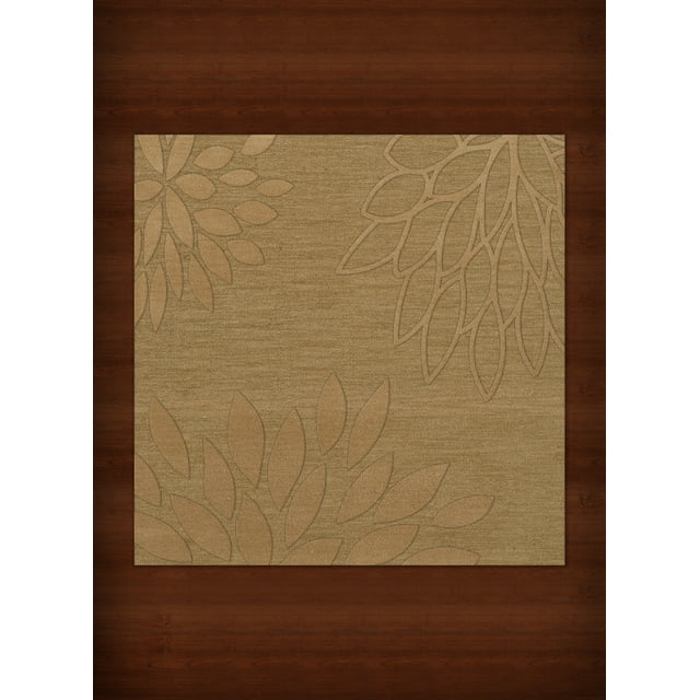 Dalyn Dover Area Rug DV17 Dv17 Wheat Floral Leaves 12' x 12' Square