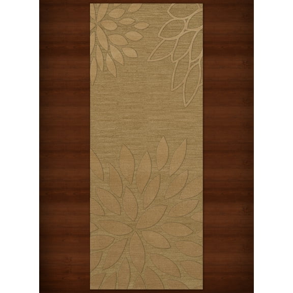 Dalyn Dover Area Rug DV17 Dv17 Wheat Floral Leaves 2' 6" x 10' Rectangle
