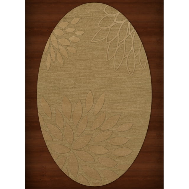 Dalyn Dover Area Rug DV17 Dv17 Wheat Floral Leaves 8' x 10' Oval