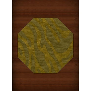 Dalyn Dover Area Rug DV2 Dv2 Avocado Swirls Lines 4' x 4' Octagon