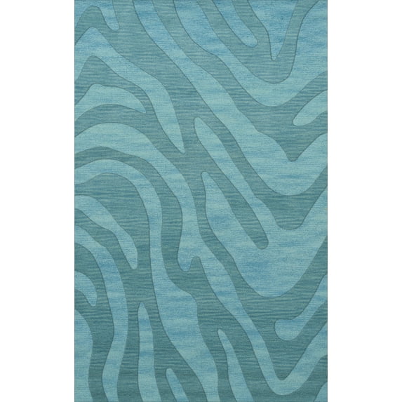 Dalyn Dover Area Rug DV2 Dv2 Peacock Swirls Lines 6' x 9' Rectangle
