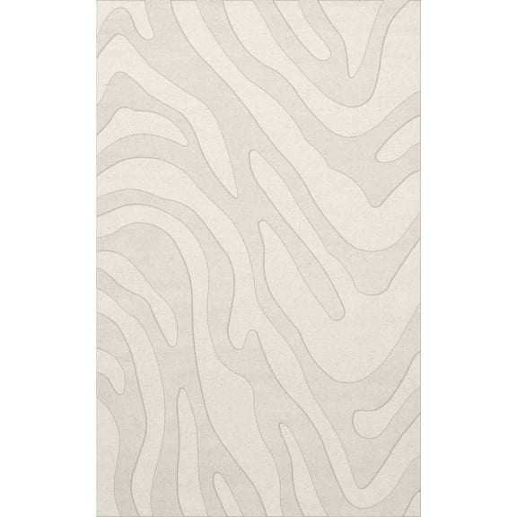 Dalyn Dover Area Rug DV2 Dv2 Snow Swirls Lines 4' x 6' Rectangle