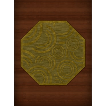 Dalyn Dover Area Rug DV3 Dv3 Avocado Circles Loops 10' x 10' Octagon