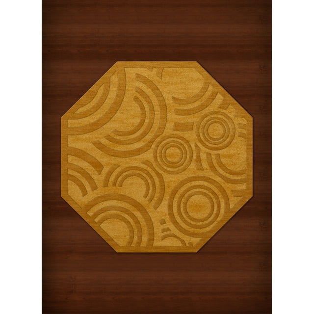 Dalyn Dover Area Rug DV3 Dv3 Butterscotch Circles Loops 8' x 8' Octagon