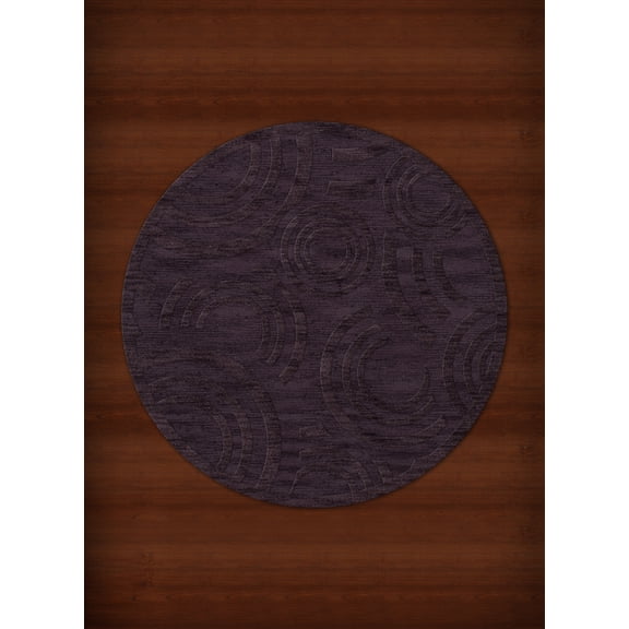 Dalyn Dover Area Rug DV3 Dv3 Grape Ice Circles Loops 6' x 6' Round