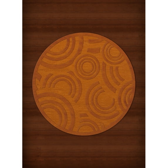 Dalyn Dover Area Rug DV3 Dv3 Orange Circles Loops 8' x 8' Round