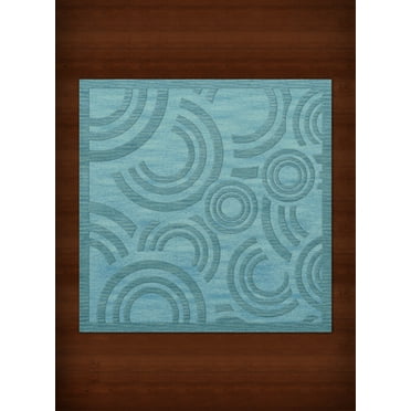 Dalyn Dover Area Rug DV3 Dv3 Peacock Circles Loops 6' x 6' Square