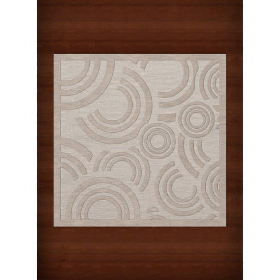 Dalyn Dover Area Rug DV3 Dv3 Putty Circles Loops 10' x 10' Square