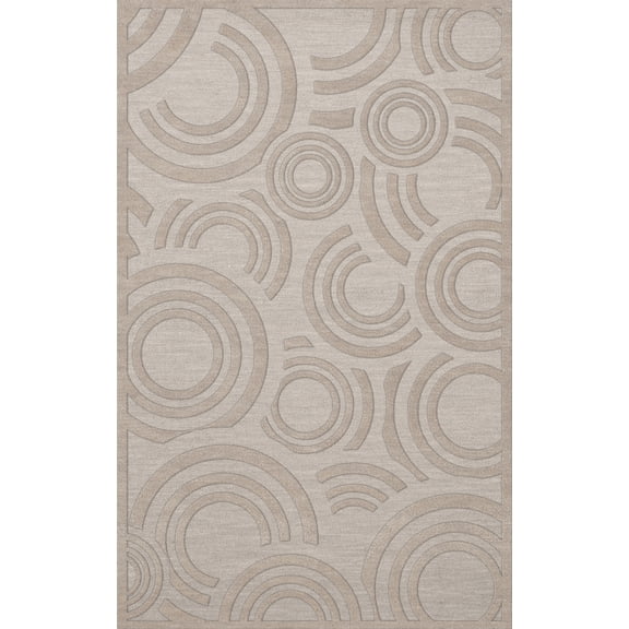 Dalyn Dover Area Rug DV3 Dv3 Putty Circles Loops 10' x 14' Rectangle
