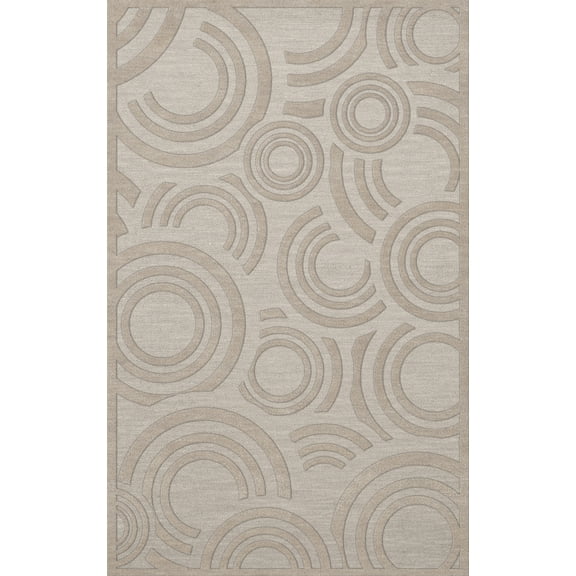 Dalyn Dover Area Rug DV3 Dv3 Putty Circles Loops 8' x 10' Rectangle
