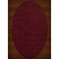 Dalyn Dover Area Rug DV3 Dv3 Rich Red Circles Loops 5' x 8' Oval