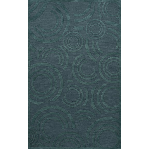 Dalyn Dover Area Rug DV3 Dv3 Teal Circles Loops 3' x 5' Rectangle