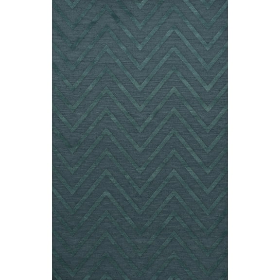Dalyn Dover Area Rug DV4 Dv4 Teal Lines Stripes 9' x 12' Rectangle