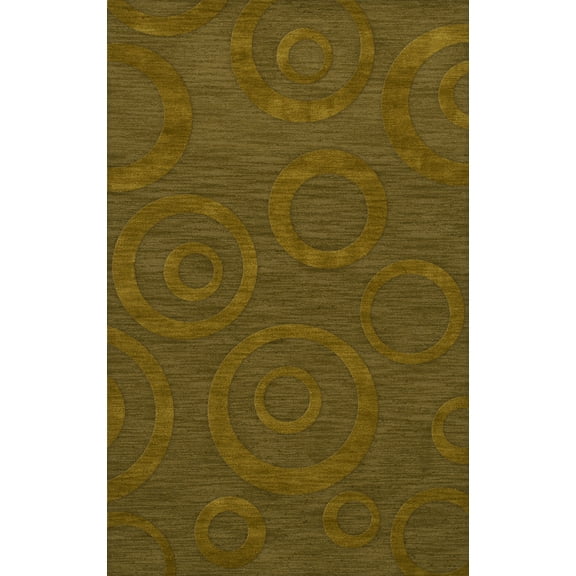 Dalyn Dover Area Rug DV5 Dv5 Avocado Bubbles Circles 10' x 14' Rectangle