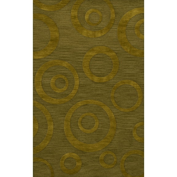 Dalyn Dover Area Rug DV5 Dv5 Avocado Bubbles Circles 5' x 8' Rectangle