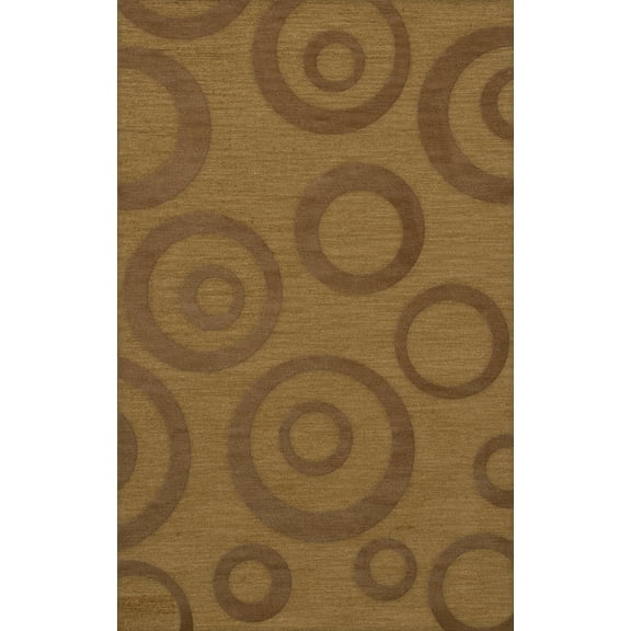 Dalyn Dover Area Rug DV5 Dv5 Gold Dust Bubbles Circles 4' x 6' Rectangle