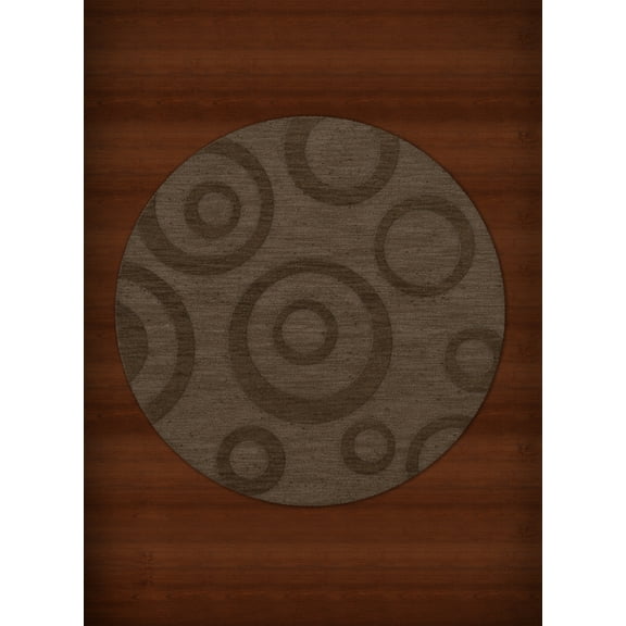 Dalyn Dover Area Rug DV5 Dv5 Mocha Bubbles Circles 10' x 10' Round