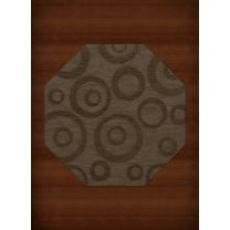 Dalyn Dover Area Rug DV5 Dv5 Mocha Bubbles Circles 6' x 6' Octagon