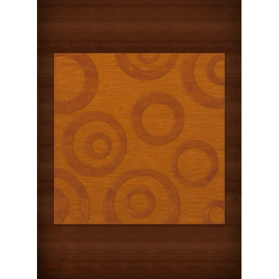 Dalyn Dover Area Rug DV5 Dv5 Orange Bubbles Circles 8' x 8' Square
