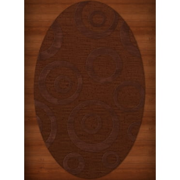Dalyn Dover Area Rug DV5 Dv5 Paprika Bubbles Circles 6' x 9' Oval