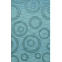 Dalyn Dover Area Rug DV5 Dv5 Peacock Bubbles Circles 4' x 6' Rectangle