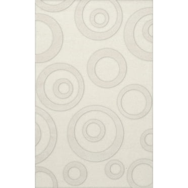 Dalyn Dover Area Rug DV5 Dv5 Snow Bubbles Circles 4' x 6' Rectangle