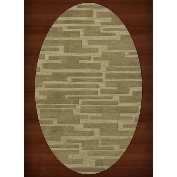 Dalyn Dover Area Rug DV6 Dv6 Marsh Blocks Squares 8' x 10' Oval