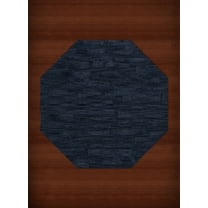 Dalyn Dover Area Rug DV6 Dv6 Navy Blocks Squares 6' x 6' Octagon