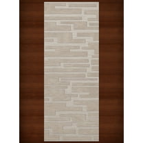 Dalyn Dover Area Rug DV6 Dv6 Putty Blocks Squares 2' 6" x 8' Rectangle