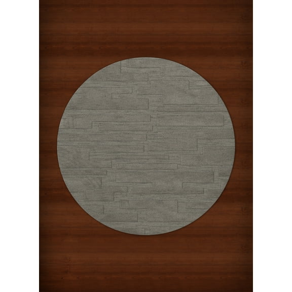 Dalyn Dover Area Rug DV6 Dv6 Silver Blocks Squares 6' x 6' Round