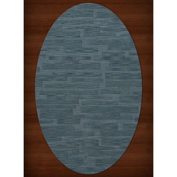 Dalyn Dover Area Rug DV6 Dv6 Sky Blocks Squares 4' x 6' Oval