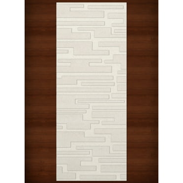 Dalyn Dover Area Rug DV6 Dv6 Snow Blocks Squares 2' 6" x 12' Rectangle