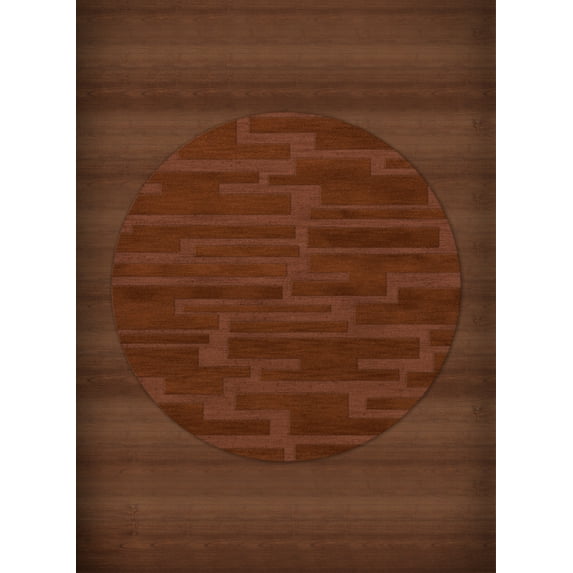 Dalyn Dover Area Rug DV6 Dv6 Spice Blocks Squares 6' x 6' Round