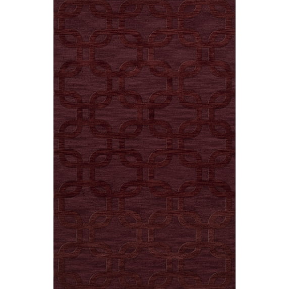 Dalyn Dover Area Rug DV7 Dv7 Burgundy Rectangles Loops 12' x 15' Rectangle