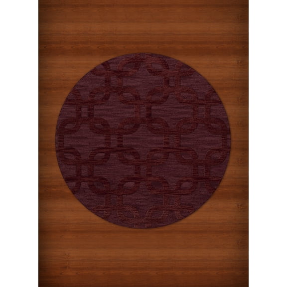 Dalyn Dover Area Rug DV7 Dv7 Burgundy Rectangles Loops 6' x 6' Round