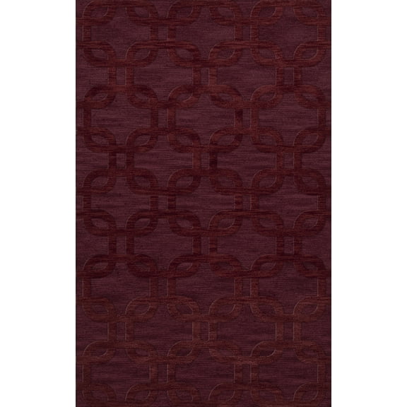 Dalyn Dover Area Rug DV7 Dv7 Burgundy Rectangles Loops 8' x 10' Rectangle