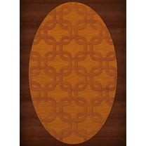 Dalyn Dover Area Rug DV7 Dv7 Orange Rectangles Loops 3' x 5' Oval