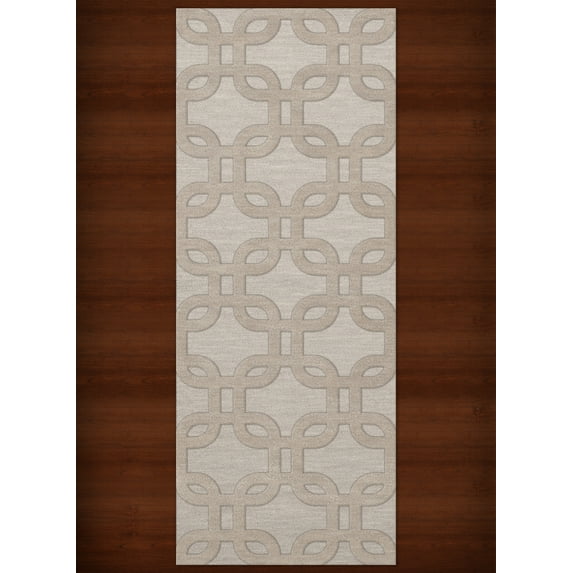 Dalyn Dover Area Rug DV7 Dv7 Putty Rectangles Loops 2' 6" x 12' Rectangle