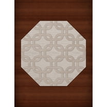 Dalyn Dover Area Rug DV7 Dv7 Putty Rectangles Loops 6' x 6' Octagon